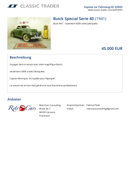 Buick Special Serie 40 (1941) 45.000 EUR