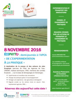 8novembre 2016 - Chambres d`agriculture