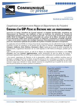 Coopération portuaire entre Région et Département du Finistère