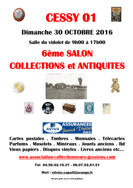 Affiche 2016 - Association des Collectionneurs Gessiens