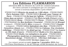 Les Éditions FLAMMARION