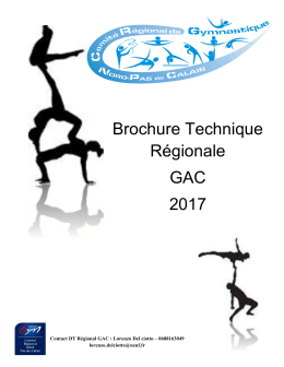 Brochure Technique Régionale GAC 2017