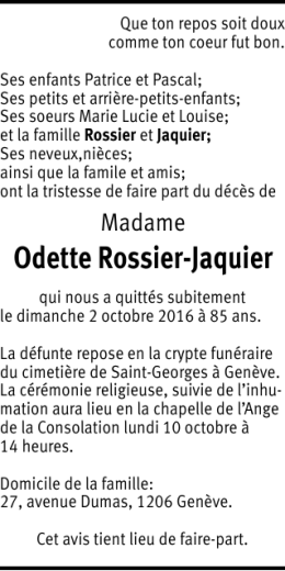 Odette Rossier-Jaquier