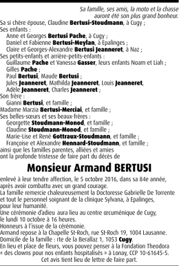 Monsieur Armand BERTUSI