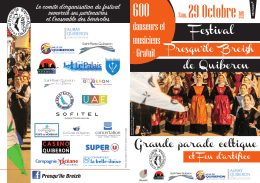 Téléchargez la brochure Festival Presqu`île Breizh