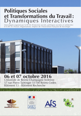 Programme - Université de Reims Champagne