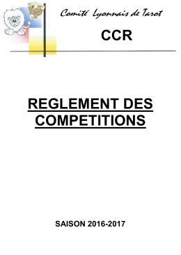 reglement des competitions 2016/2017