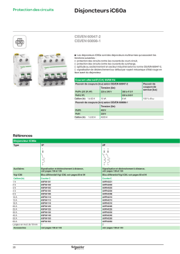 Disjoncteurs iC60a - Cebeo e-shop