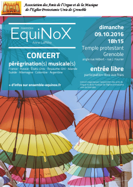 EquiNoX - Eglise protestante unie de Grenoble