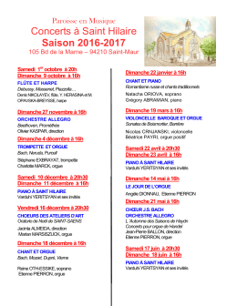 Concerts en paroisse - Paroisse Saint-François de Sales