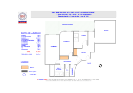 SA L`IMMOBILIERE ACL PME - CROQUIS APPARTEMENT 72, Rue