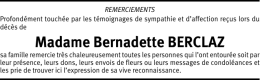 Madame Bernadette BERCLAZ