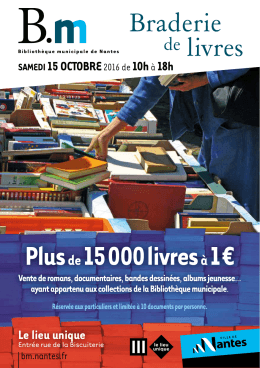 En savoir + - Bibliothèque municipale de Nantes