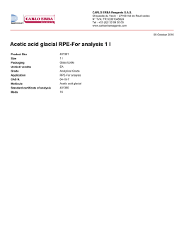 Acetic acid glacial RPE-For analysis 1 l