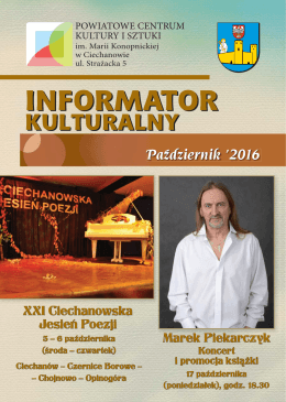 Październik informatorkulturalny - Powiatowe Centrum Kultury i