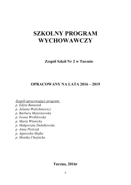 Program wychowawczy - Zespół Szkół nr 2 w Turznie
