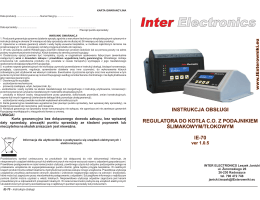instrukcja obsługi - Inter Electronics