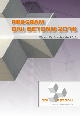 program konferencji dni betonu 2016