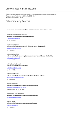 Generuj PDF - Uniwersytet w Białymstoku