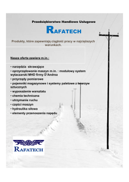 Rafatech oferta handlowa