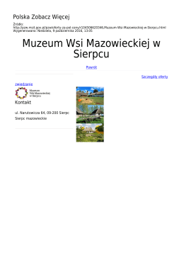 Muzeum Wsi Mazowieckiej w Sierpcu