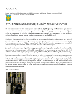 policja.pl kryminalni rozbili grupę dilerów narkotykowych