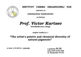 Prof. Victor Kartsev - Instytut Chemii Organicznej PAN