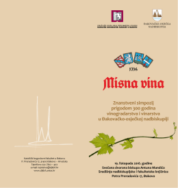 Znanstveni simpozij prigodom 300 godina vinogradarstva i vinarstva