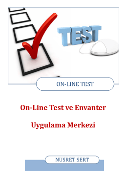 online test ve envanter uygulama kılavuzu için tıklayın