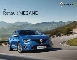 2016 Yeni Renault Megane HB 1.6 115 Joy Ürün Kataloğu