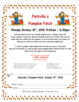 Parkville`s Pumpkin Patch