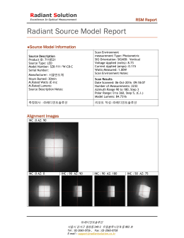 Radiant Source Model Order Form