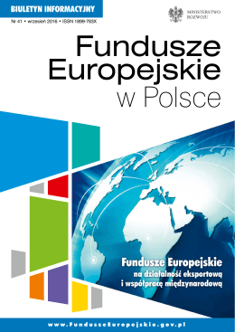 Biuletyn Fundusze Europejskie w Polsce 41_2016