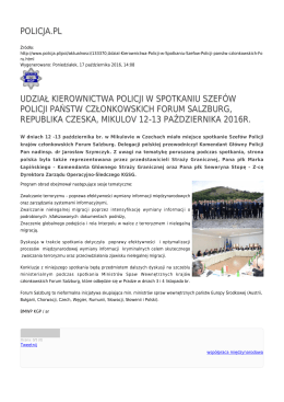 policja.pl udział kierownictwa policji w spotkaniu szefów policji