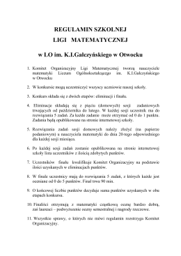 Regulamin - LO im. KI Gałczyńskiego w Otwocku