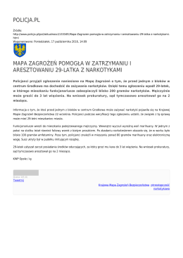 policja.pl mapa zagrożeń pomogła w zatrzymaniu i aresztowaniu 29