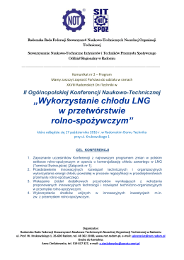 Komunikat nr 2 Konferencji LNG