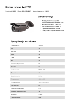 Kamera tubowa 4w1 720P Główne cechy: Specyfikacja