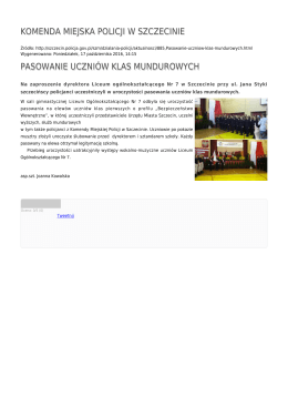 Generuj PDF - Komenda Miejska Policji w Szczecinie