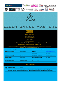 vstupné - Czech Dance Organization