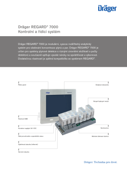 Dräger REGARD® 7000 Kontrolní a řídící systém