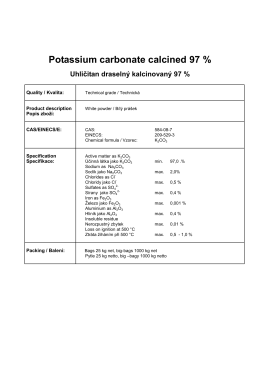 Potassium carbonate calcined 97