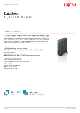 Datasheet Fujitsu FUTRO A300