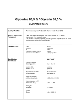 Glycerine 86,5 % / Glycerin 86,5