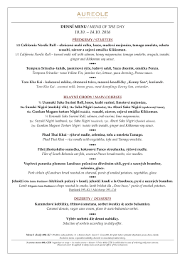denní menu / menu of the day
