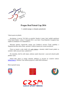 Prague Deaf Futsal Cup 2014