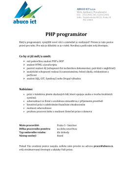 PHP programátor
