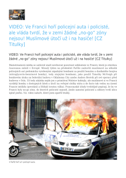 Ve Francii hoří policejní auta i policisté, ale vláda tvrdí, že