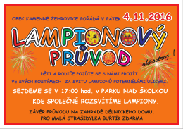 Lampion 2016 - Kamenné Žehrovice