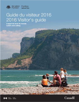 Parc national Forillon - Guide du visiteur 2016